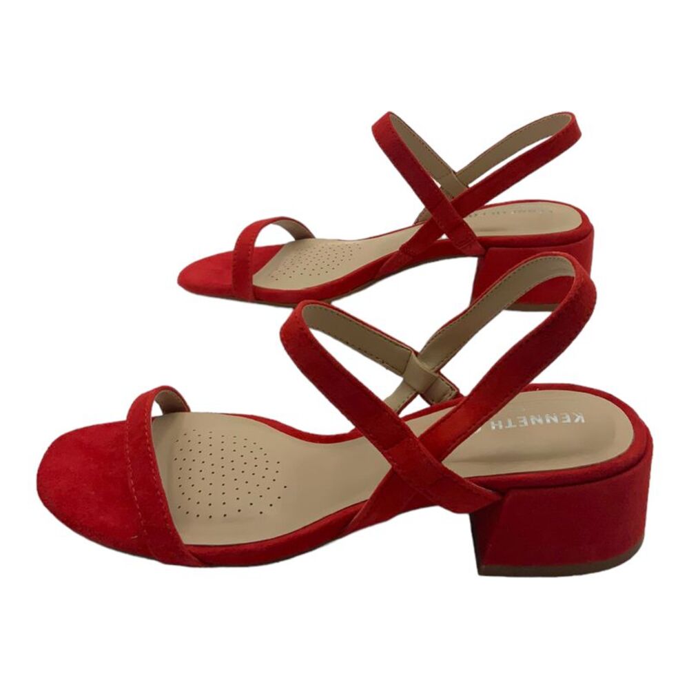 Kenneth Cole Maisie Low Simple Sandal Fuego Red US Women's 6M